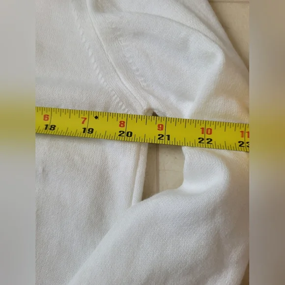 Tailored Recreation White Sweater Mens Size XL Wool Cotton Cozy - Picture 6 of 11